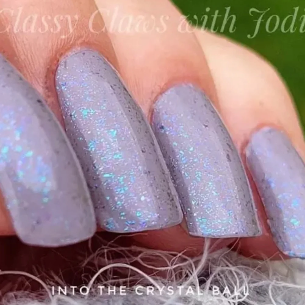 *Retired* Color Street: Into the Crystal Ball | Gray Silver Blue Glitter Fall